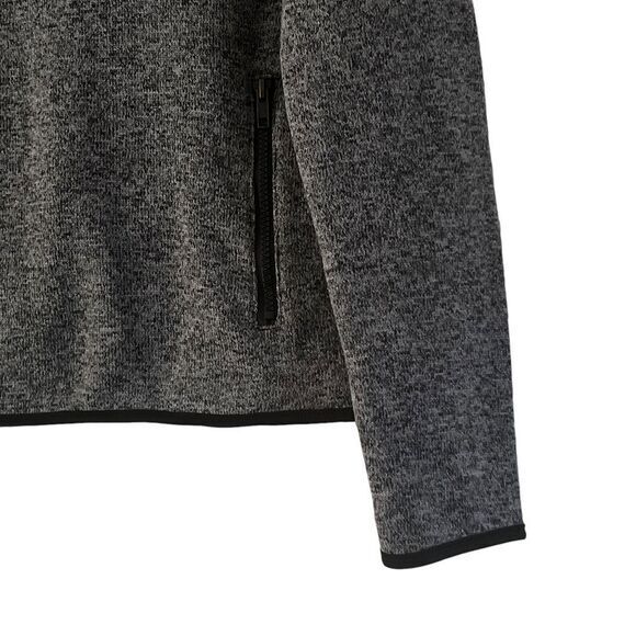 Aeropostale Men's Gray Heather Quarter-Zip Fleece Pullover Sweater S/P - Picture 3 of 7